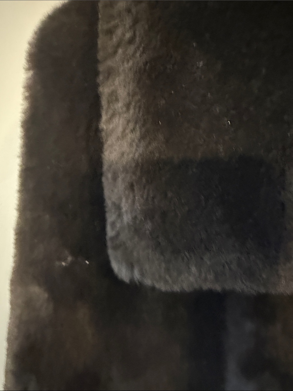 Vintage Threads on Threads Brown Faux Fur Vest Leaf Embroidered Detail Zip Front - Picture 5 of 8
